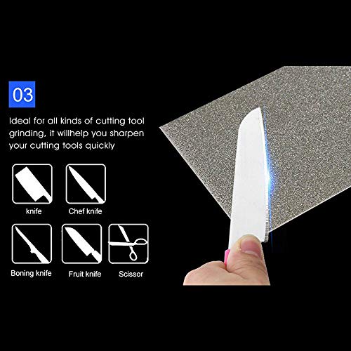 Diamond Grinding Stenen, Rechthoek Thin Grinding Polishing Mes Sharping Stone - Whetstones Tool (180Grit, 1PC) 4