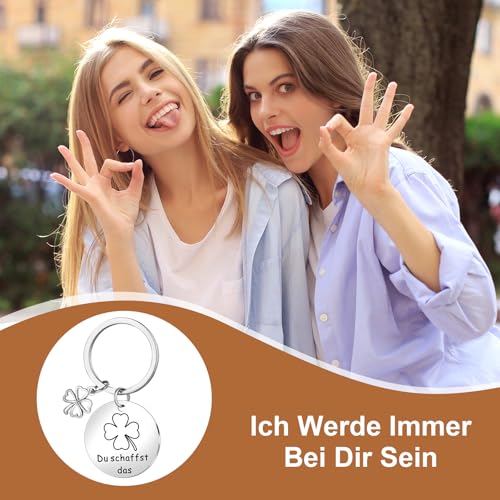 Lucky Charm Keychain Motivationele Gifts Moeder Makers Kleine Gifts voor Vrouwen Vriendin Vriendschap Gifts Verjaardag Gift voor Vrouwen Inspirerende Gifts Zilver 3 x, siliver 5