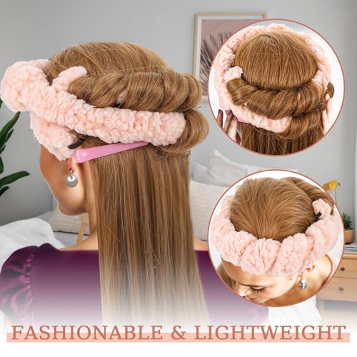 Heatless Curls Band met 1 haarspeld, 160cm Curlers Overnachting Krullen zonder warmte Curlers voor lang en kort haar, Heatless Curl Set voor lang en gemiddeld haar () 5