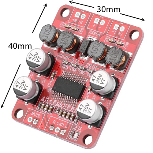 Versterkerbord Stereo Audioversterker Mini Draadloze Digitale AUX Amp Module Bass en Treble Control voor thuis passieve luidsprekers
