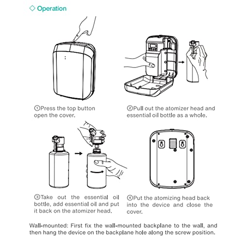 Essentiële Olie Diffuser 400ml Smart Bluetooth Scent Machine Elektrische Aroma Essential Oil Diffuser Voor Home Hotel 100-240V (EU-plug) 3