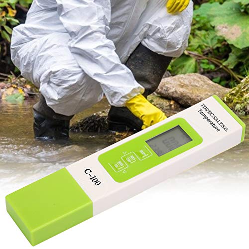 Waterkwaliteitstest, C 100 5-in-1 Salinity TDS EC Zeewatertester Multifunctionele Waterkwaliteitstester met achtergrondverlichting 5
