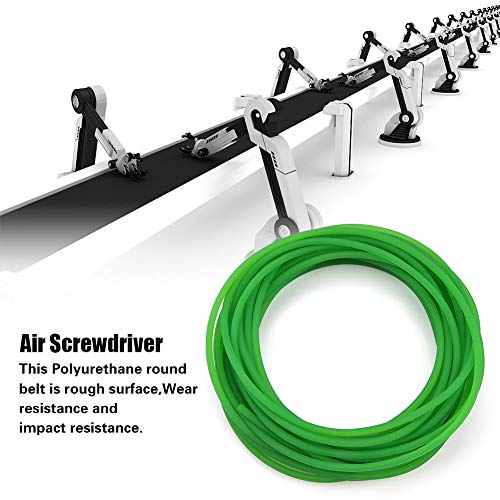 Koebanden Hoge prestaties Urethaan PU Transmission Belt Polyurethaan Ronde Belt voor Drive Transfer Groen (4mm x 10m)