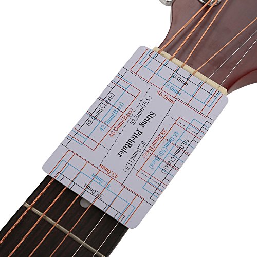 2 stuks Gitaar String Actie Ruler, Gitaar Setup Gauge Luzier Meetinstrument voor Gitaar Bas Instrument Accessoires 3