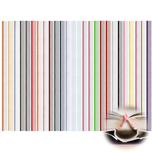26 st Boek bindende hoofdband, 26 kleuren Boek bindende kits voor beginners Boek bindende kleding katoen boek bindende einde Bands 26 kleuren boek bindende kits voor beginners boek bindende decoratie