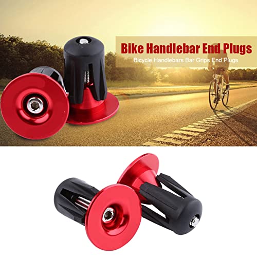 2 st. Fietsgreep Grips Cap End Plugs Bar Grip Plug Kleurrijk aluminium voor Road Bike Mountain Bike(Rood) 4