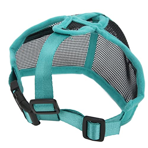 Korte muilkorf honden muilkorven, verstelbaar ademend mesh buldog masker, anti-bijten blaffen en likken kauwen muilkorf voor honden(M) 4