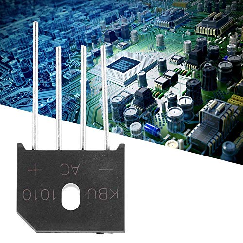 KBU1010 Raddrizzatore a diodi a ponte 10A 1000V a 4 pin per interruttore di regolazione dell'alimentazione (10st), Black 3