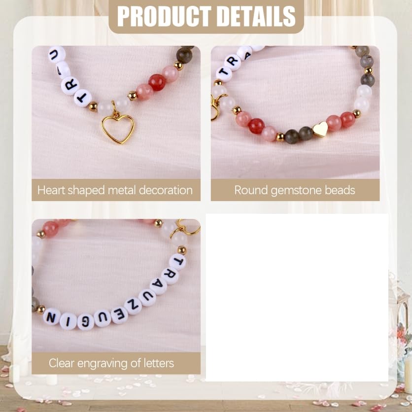 Bruiloft getuige armband, bruidsmeisje, Vragen Cadeau, Stretch armband voor bruidsmeisjes, bruidsmeisjes, bruiloft sieraden, geen 3