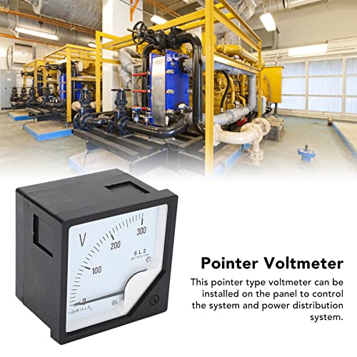 300V Analog Panel Spanningsmeter Voltmeter Hoge nauwkeurigheid Dial Type Analog Voltmeter Zwart 3