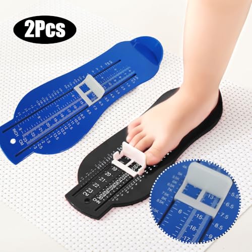 2 st. Kinderen voet meetinstrument, kinderen en familie voet tester 23cm/9.06" Gemakkelijk Home voet meting Zorg ervoor dat correct passen elke keer voor schoen montage voetmeter, blauw 4