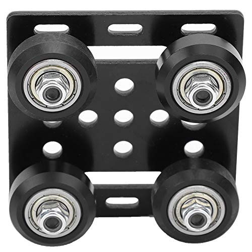 V Typebord 2040 Aluminium Extrusie Aluminiumoy Plastic V Typering Plate Black voor 3D Printer Accessoires Aluminium Eu Standard 2020 Wielen