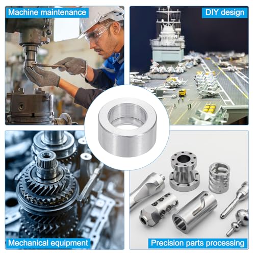 M10 Aluminium Spacers, 12Pcs Metaal Spacers Aluminium 10,2mm ID x 16mm OD x 10mm l voor 3/8 of M10 Schroefbouten 5