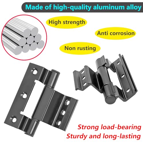 2 stuks scharnieren, 100 mm aluminium legering raam scharnieren, meubilair scharnier voor 55/60 aluminium profiel ramen