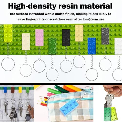 Pak van 15 Key Chains, Bouwblokken, Kleurrijke Plastic Keychain set voor Lego Keychain, Verjaardagsgeschenk, Bag Hanger, Decoratie 4