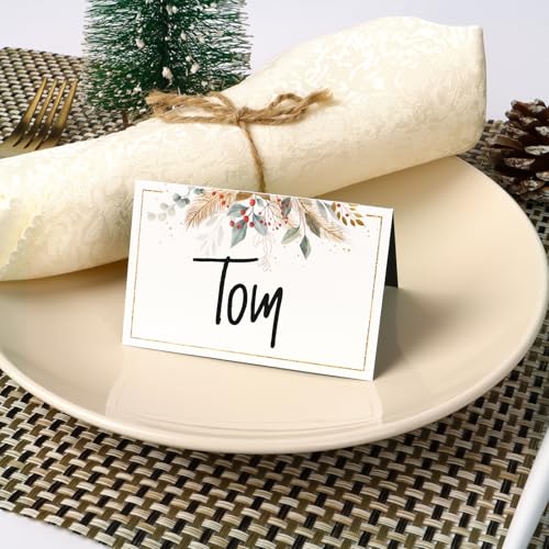 50Stuks Kerstmis plaats kaart tafel zitten kaarten bruiloft papier naam kaarten voor Kerstmis tafel setting verjaardag kerstmis diner partij levering 3