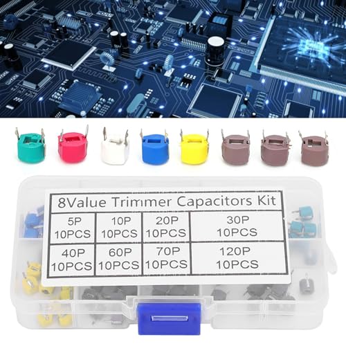 80st 6mm Trimmer condensator variabele capaciteit keramische elektronische condensator Kit 5/10/20/30/40/60/70/120P 4