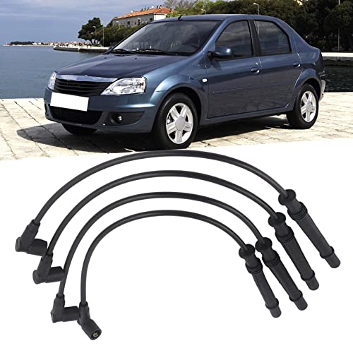 4 Stuk ontsteking Kabelset, 8200713680 Kabel voor autoontsteking 8200486877 Vervanging voor Dacia Logan MCV II 2013/02-2019/12