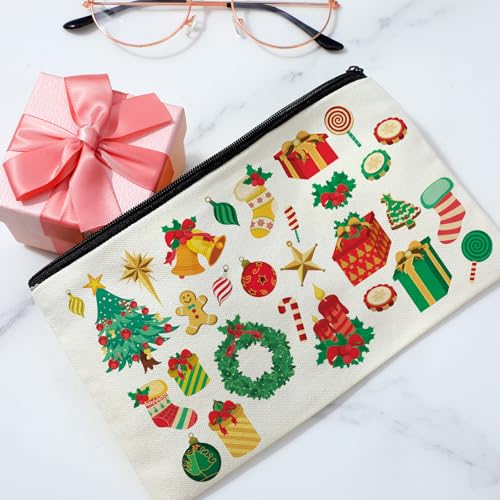 6 stuks blanco katoenen canvas DIY Craft ritstassen, Canvas rits zak, multifunctionele make-up zakken, potlood dozen, Travel Storage (Wit, 20,5 cm x 12 cm) 3