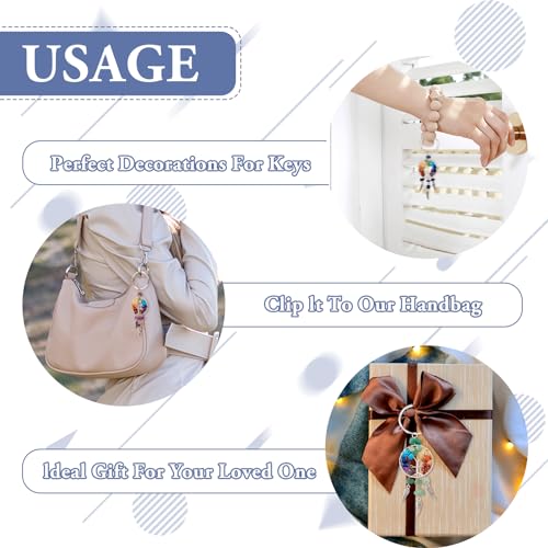 Boom van het leven Charms Chip edelsteen hangers Droom Catchers Dangle Ornamenten voor auto tas hangen sleutelhanger sieraden 4