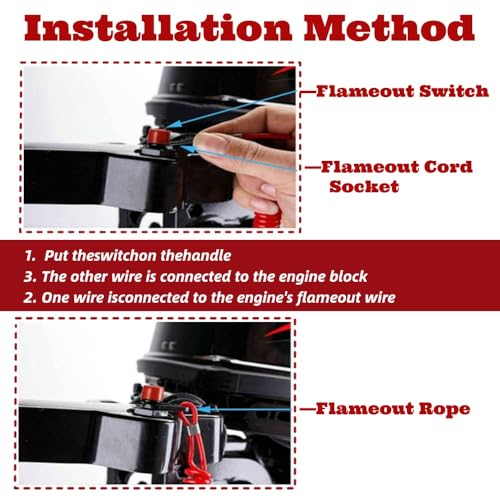 2 st. Noodstop, motorschakelaar Belangrijkste band bevestiging riem Boot Buitenboord Motor ontsteking
