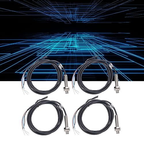 Inductieve Proximity Switch, 4 Sets Proximity Switch, 8 Mm inductieve Sensor, PNP DC 3-Wire NC, Fast Response, LED Indicator, Waterdicht, Olie, inductief 4