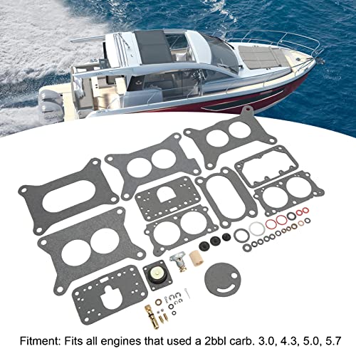 49st Marine Carburator Reparatiekit, 987440 Marine Carb Rebuild Kit 3854116 3854256 Vervanging voor 3,0 4,3 5,0 5,7 2bbl Carb-motoren 4