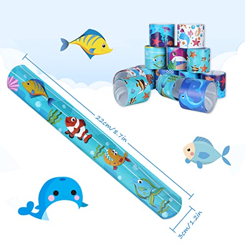 Klik op armbanden voor kinderen, kleurrijke dier / ruimte / Dinasaurus / eenhoorn / zeemeermin, vouwen armbanden, kinderen verjaardag gunsten favors Perfect voor kinderen jongens meisjes 23 * 5,5 * 2,5, PVC, Siliconen PVC