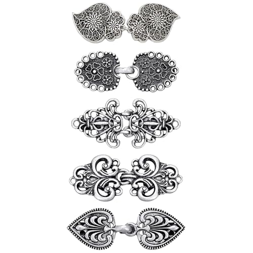 Vintage Sjaal Clip, Metalen Vest Pin Retro Swirl Cloak Brooch, Antieke Cape Pin Keltische Shirt Brooch voor Meisjes Vrouwen, Metal