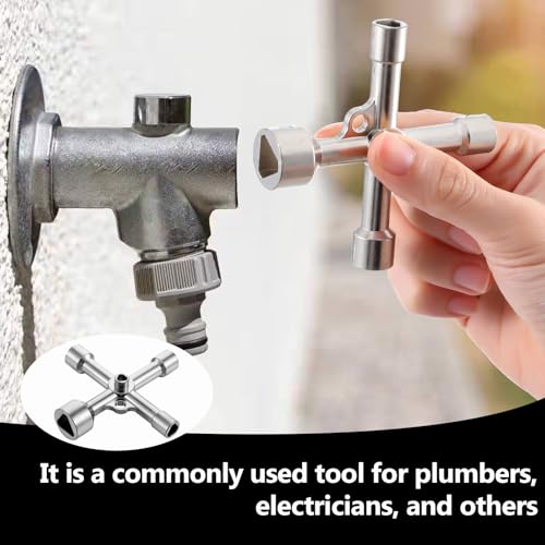 4 rand spanners in 5 maten, driehoekige moersleutel, prullenbak, driehoekige moersleutel, vierkante moersleutel, controlekastsleutel voor kleppen, kranen, kranen, kranen 4