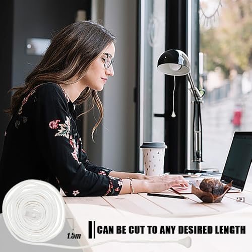 Pak van 6 Plafondschakelaar Vervangende Cords voor Plafondschakelaar 1.5m Badkamerschakelaar Wit Licht voor Plafondschakelaar 3