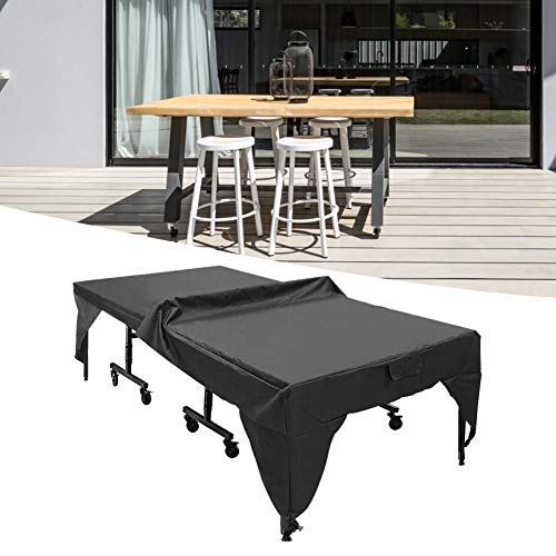 Outdoor Tafel Tennis Waterdichte Zwarte Cover Pong Tafelhoes Stofdicht Ontvouwde Platte Beschermer 5