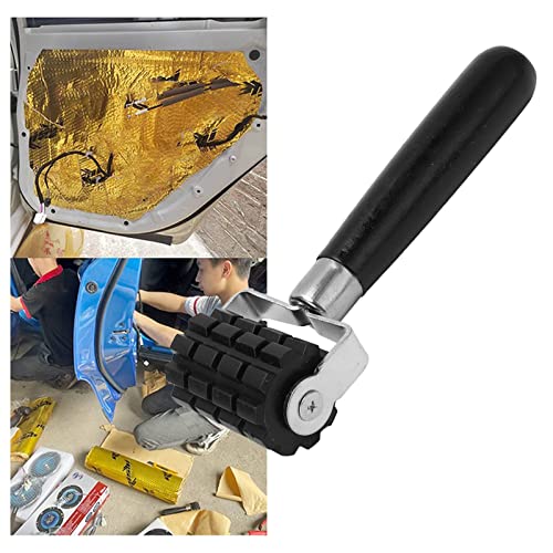 Geluid isolatie roller Professionele Uitlaat silicone rubber roller warmte isolatie pad roller onderhoud gereedschap met houten handvat(L)