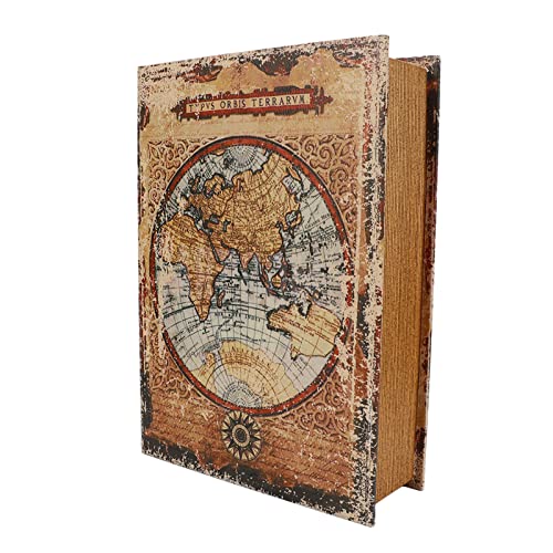 Vintage European Style Deco Book Box - Grote capaciteit antieke kunst Boek voor Plank, Home, Kantoor, Bar Decoratie
