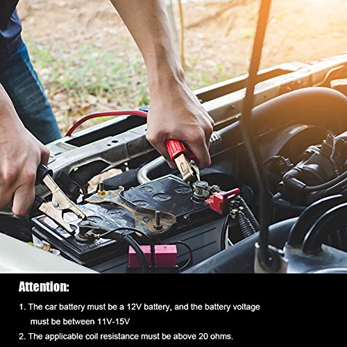 12V Car Relay Tester, Red Electronic Automotive Relais Tester Kenmerkende Checker Scan Tool met Clips Universeel voor Auto Batterij