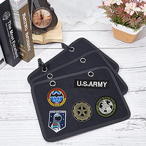 1 Set Tactische Militaire Patch houder, 4 Losse vellen Patches Badge Display Kleding Gouden Rod Battle Morele Patch Houder Plate klittenband tekenen voor sieraden Weergave knoppen-Badge collecties 5