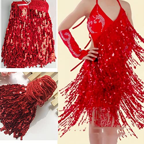 5 Yard 16cm Pailletten Fringes Fringes Lint Fringes Lint snijden Fringes Decoratieve Lint Decoratieve Bord Dans Fringes Naaien Accessoires voor DIY ambachten, Kleding, Kostuums, Naaien 3