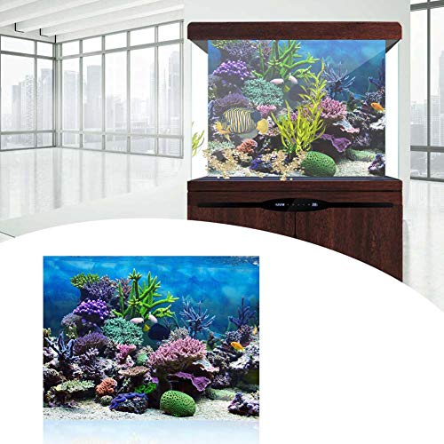 PVC aquarium achtergrond riviermeer achtergrond aquarium papier aquarium achtergrond afbeelding kleurrijk aquarium achtergrond(61*30cm) 3