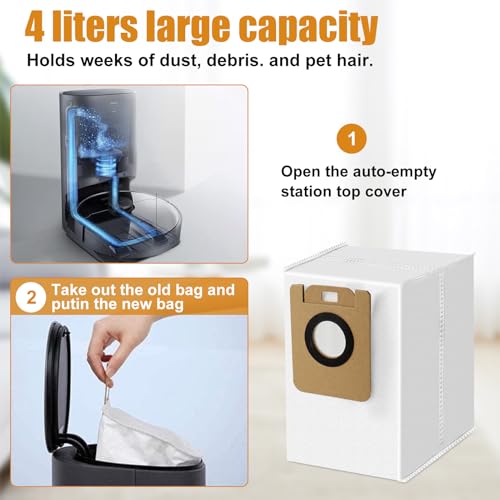 6 st. Stofzak voor Xiaomi Droom Bot Z10 Pro/L10 Plus Auto Lege Robot Vacuüm Onderdelen 5