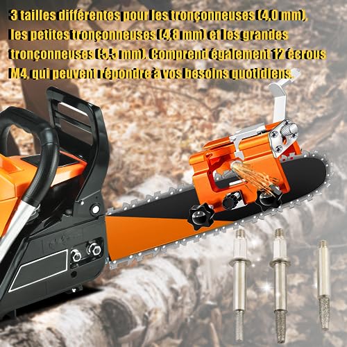 Chain Saw Sharpener, Diamond Sharpener, Chainsaw Sharpener voor Kettingzaag, Cranksaw, voor Houthakkers en Tuiniers (Pack van 12) 4
