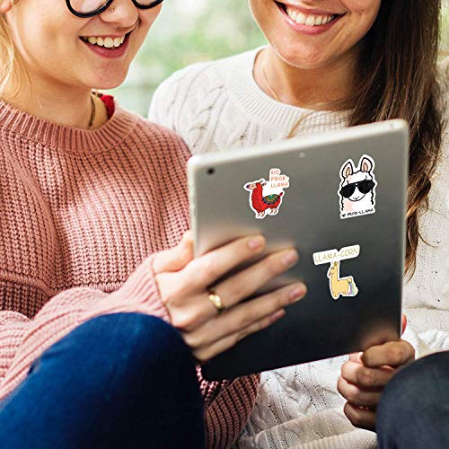 Alpaca Sticker set voor kinderen tieners 50 stuks lama waterdicht Vinyl Stickers Laptop Skateboard Kofferhelm Autofiets mobiele telefoon Motorrijwiel Bike Scrapbook Cadeau 4