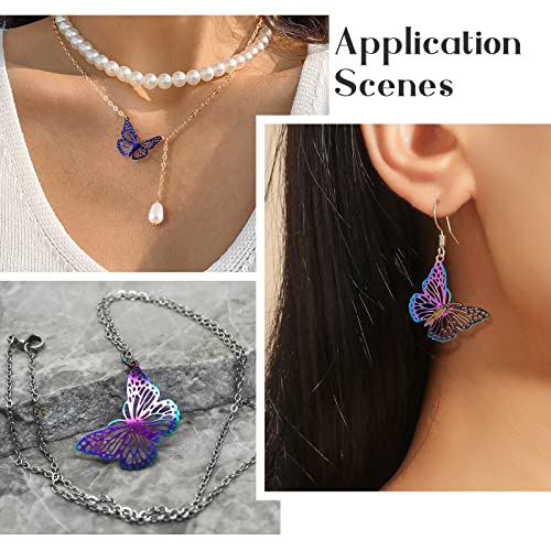 Stainless Steel Hollow Filigree Charms Hangers Rainbow Color Connector Link Charms Etched Metal Decoraties voor DIY Ketting oorbellen sieraden maken 5