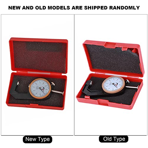 0-20mm dikte gauge pointed/flat head R Es wijzerplaat nauwkeurigheid meetinstrument vlakke puntkop voor het meten van de dikte van de wand/staal/papier/juwelen/leer (platkop), meter 5