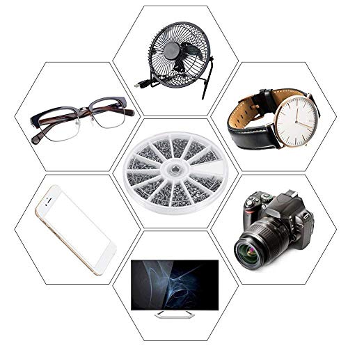 600 stuks, 12 soorten kleine schroeven, moeren, set M1, M1.2, M1.4, M1.6, voor elektronische horloges