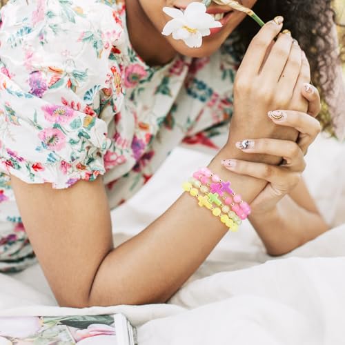 Acryl Kruis Kralen Crack Chunky Crucifix Crucifix Loose Spacer Kralen Bulk voor Pasen DIY ambachten ketting armband sieraden maken 100 st 4