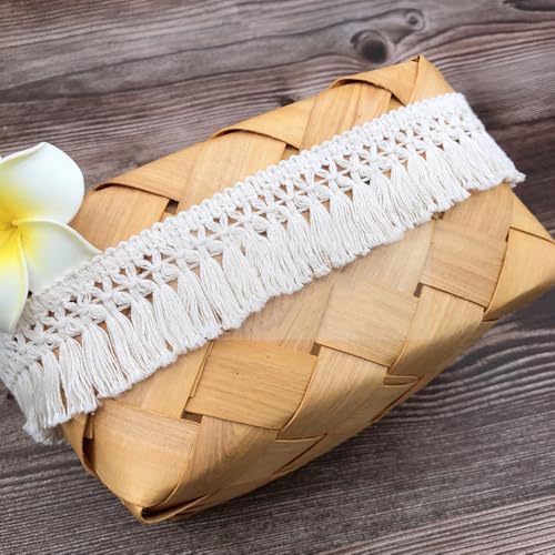 3 yards 4cm breed wit katoen kwastje kant lint franje trimmen rand kwastje trimmen naaiaccessoires voor DIY kostuums kleding gordijn kleding tafelkleed bruiloft decoratie
