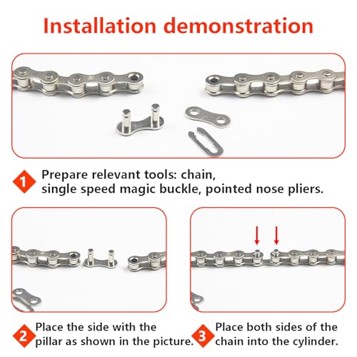 5 paar fietsen Ketting Links, Single Speed fietsketting, Verloren ketting Links voor Racefiets of Mountainbike 5