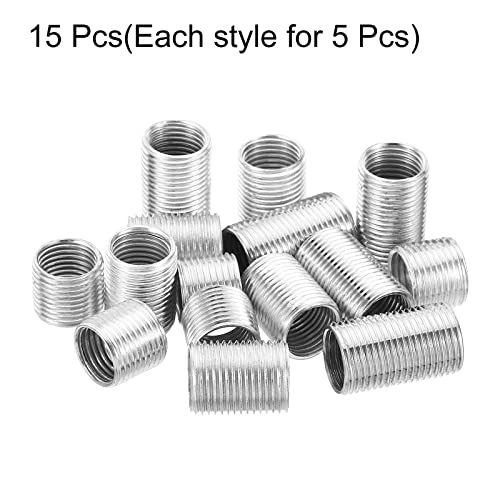 M12 naar M10 Threaded Adapter Reducer Sleeve Nut, 1 Set 10/15/20mm Schroefconversie Nut Threaded Tube Koppelingsslang Connector 3