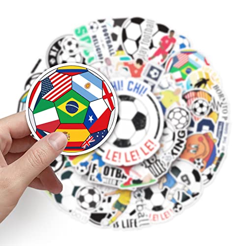 Voetbal Voetbal Sticker Set Stickers Kids Tieners 50 stuks Dieren Waterdichte Vinyl Stickers Laptop Skateboard Koffer Helm Auto Fiets mobiele telefoon Motorrijwiel Bike Scrapbook 3