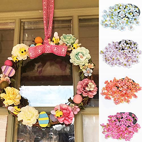 Pak van 100 kunstbloemen hoofden, decoratieve bloemen, kunstmatige bloemen, kunstmatige bloemen, bloemhoofden, bruiloft, Huis Decoratie, DIY ambachten, Garland, Scrapbooking, Hair Jewellery, 2,5 cm 3